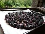 Tarte aux mûres du jardin, sans trottoir