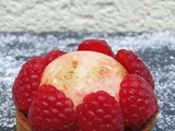 Tartelette chiboust, framboises