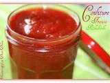 Confiture Fraises-Rhubarbe - Version allégée - Thermomix