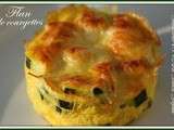 Flans de courgettes