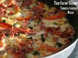 Tian courgettes-tomates au Bacon et mozzarella