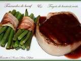 Tournedos de boeuf et fagots de haricots verts