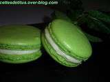 Macarons à la menthe fraîche