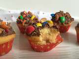 Cupcakes m&m’s et beurre de cacahuètes