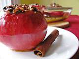 Baked apples stuffed with gluten free granola