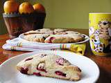 Gluten free cranberry and orange scones/Scones sans gluten aux canneberges et à l'orange