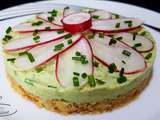 Cheese cake express saumon avocat radis