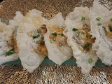 Feuilles de riz aux gambas à l’asiatique