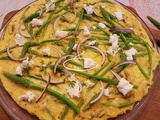 Frittata aux asperges sauvages et à la ricotta