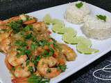 Gambas sauce piquante