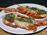 Homard au beurre d'herbes et salicorne