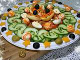 Plateau de crudités en fête