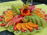 Plateau de fruits au jardin