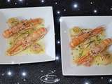 Spécial fêtes de fin d'année n°9 - Duo de Saint-Jacques et langoustines à la sauce citron gingembre