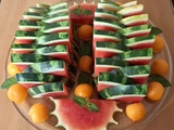 Symphonie estivale de pastèque et melon