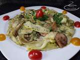 Tagliatelles de courgettes et aubergines