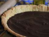 Tarte au chocolat épicé, pâte sablée à l'huile d'olive