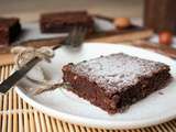 Brownie chocolat, châtaigne et amande