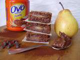 Brownie crunchy poire et Ovomaltine