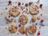 Cookie framboise et spéculoos