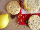 Cookies au citron et chocolat noir