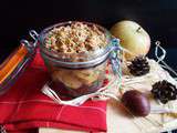 Crumble de boudin noir aux pommes et châtaigne