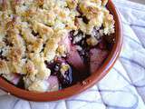 Crumble pomme-cerise-chocolat