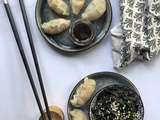 Dim Sum topinambour, petit pois et crevette