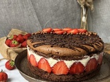 Fraisier au chocolat