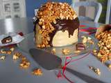 Layer cake pop corn caramel chocolat