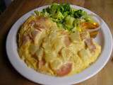 Omelette bacon-pomme de terre