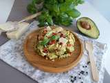 Pâtes au pesto d’avocat (creamy avocado pasta)