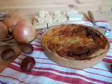 Quiche aux fromages à la châtaigne