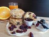 Scones orange et cranberry