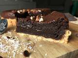 Tarte fondante au chocolat et noix de coco