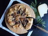 Tarte rustique aux champignons et poitrine fumée