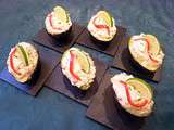 Avocats farcis au saumon