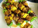 Brochettes de gigot au curry