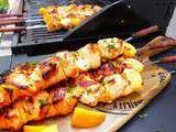 Brochettes de poulet aux agrumes