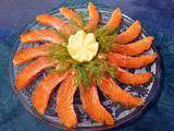 Gravlax de saumon