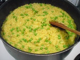 Risotto de pâtes aux petits pois