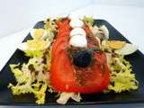 Salade de tomates mozzarella basilic