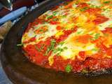 Tajine tomates poivrons et oeufs