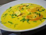 Velouté de carottes aux quenelles