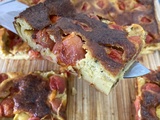 Clafoutis de tomates cerises au pesto