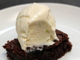 Gâteau au chocolat & glace coco citron vert