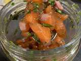 Gravlax de saumon express en bocal