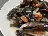 Moules sauce roquefort