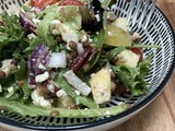 Salade de lentilles & sa sauce au sirop d’agave