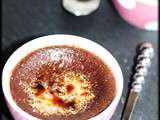 Crème brûlée au cacao